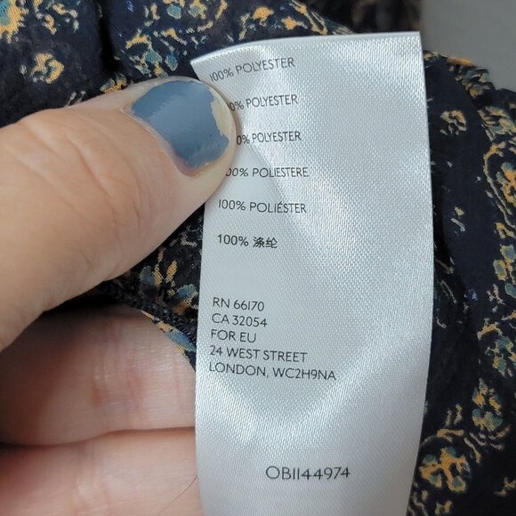 Free People Small Feeling Groovy Border Print Maxi Dress Boho Oversized Festival - Picture 8 of 8